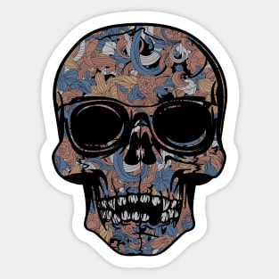 Skull with Flowers 💀 Sticker